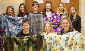 ACM Catholic Parishes’ seventh-grade students donate blankets to MCMC