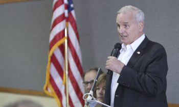 Governor Dayton visits Murray County to assess recent storm and flood damage