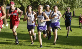 Lukas Stapek leads MCC Fulda varsity boys at Warrior Invitational CC meet
