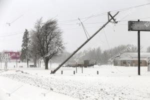 Ice.Storm.downed pole. fulda lumber